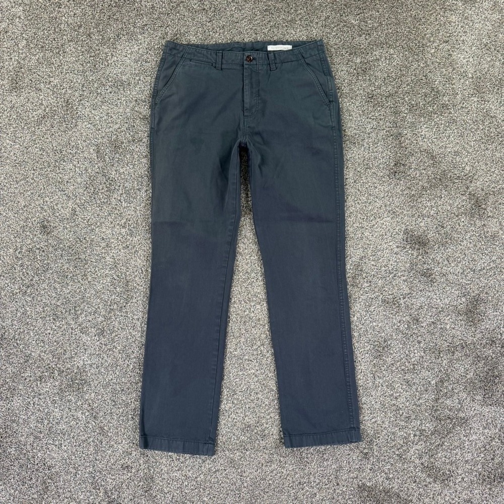 Outerknown Ambassador Slim Fit Organic Cotton Chino Pants Mens 32 Charcoal Gray